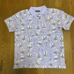 ステューシーSTÜSSY プリント ポロシャツ Lサイズのサムネイル