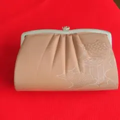 【新品未使用】和装バック クラッチバック 和装小物　サーモンピンク色