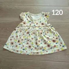 SLAP SLIP花柄 フリル袖 Tシャツ 120サイズ
