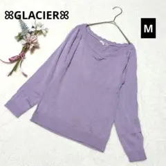 1623♡グラシア Vネック薄手ニット【M】ラベンダー 上品 おしゃれ 可愛いのサムネイル