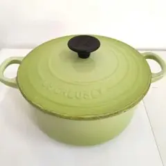 ル・クルーゼ ココットロンド 18cm グリーン　ジャンク品のサムネイル