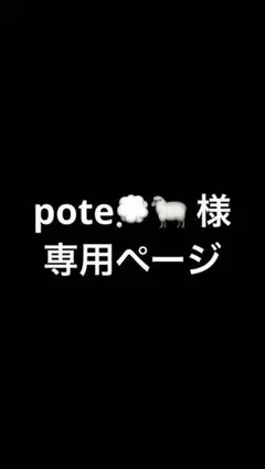 pote様専用ページ
