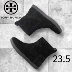 TORY BURCH スエードムートンショートブーツ アンクルブーツ レザー