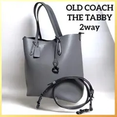 COACHコーチ✨2wayショルダートートタビー グレー　本革レザー　78217