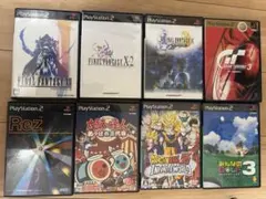 PS2、PS ゲームソフト 8本セット メモリーカード2個付き