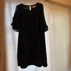 ワンピース　授乳　セレモニー　ネイビー　M