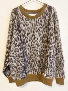 WACKO MARIA ワコマリア レオパード柄 モヘアニットセーター 希少XL