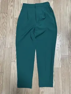 GU 緑 スラックス ゴムウエスト