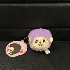 [新品タグ付き] モンチッチ フェイスマスコット パープル 紫
