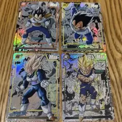 ドラゴンボール　コミパラ風　海外製　ベジータ4枚セット