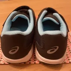 【新品】asics スニーカー 21.5 cm ブラック/ライトブルー