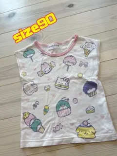 サンリオ Tシャツ size90 記名あり