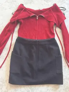 rienda タイト スカート ブラック