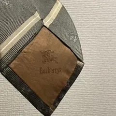 Burberry's ストライプ ネクタイ　カーキ