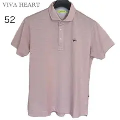 ビバハート ゴルフ ポロシャツ メンズ52 XL 赤系 VIVA HEART