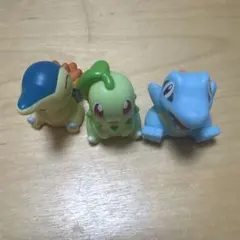 ポケモン ポケモンキッズ 指人形 ソフビ ワニノコ　ヒノアラシ　チコリータのサムネイル