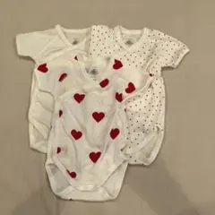 新品未使用　プチバトー6mロンパース