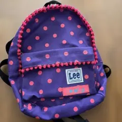 Lee ドット柄 リュック パープル ピンクのサムネイル