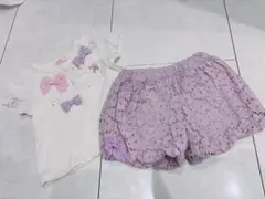 サイズ80 メゾピアノ　セット売り　女の子　半袖　夏　かぼちゃパンツ