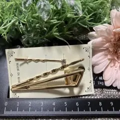 ヘアピン ゴールド 3本セット キラキラ