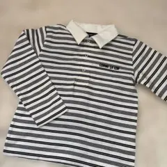 COMME CA ISM ストライプ ポロシャツ 110cm