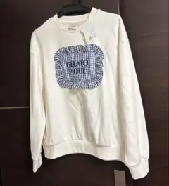 新品未使用タグ付き ジェラートピケ ピローモチーフ裏毛プルオーバー