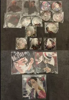 鬼滅の刃 コレクション缶バッジ 原作絵 劇場版アクリルスタンド