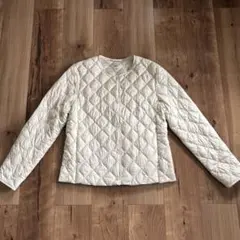 UNIQLO ウォームパデッド キルティングジャケット オフホワイト Mサイズ