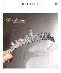 【　れいちぇる様　専用　】ウェディングティアラ シルバー クリスタル