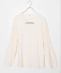 WEGO カットソー　長袖Tシャツ　パフスリープロゴロンT 新品タグ付き