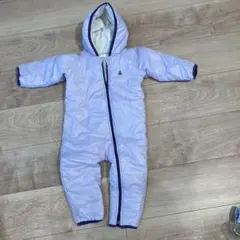 babyGap 薄紫 リバーシブルロンパース 80cm