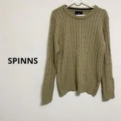 【匿名配送】 Mサイズメンズ ケーブルニットセーター ブラウン ベージュ