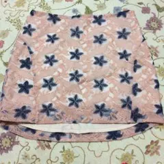 リリーブラウン♡カラーフラワーレーススカート