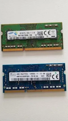 ノートPC用メモリ 4GB 2枚セット PC3L-12800S - メルカリ