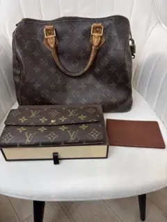 LOUIS VUITTON スピーディー30 長財布 パスケース ３点セット