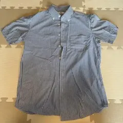 ユニクロ ドライノンアイロンジャージーシャツ（半袖）S 66blue