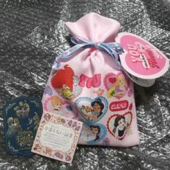 ディズニープリンセス　ラスク　巾着　アリエル　　ラプンツェル　ジャスミン　ベル