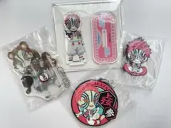 鬼滅の刃　猗窩座　アクリルスタンド　ラバーキーホルダー