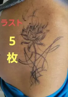 ジャグアタトゥー 5枚セット 花 アート風 イベント フェス 人気のサムネイル