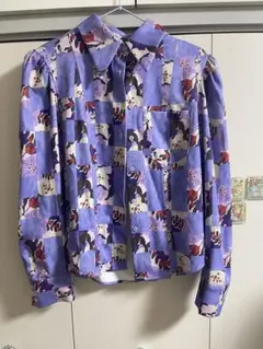 miu miu アップル柄 シアーシャツ 長袖 - メルカリ