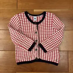 プチバトー　ニットカーディガン 24m/86cm 2才　80㎝　90㎝