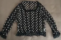 【美品】sister jane シースルーレース　ブラウス　ブラックのサムネイル