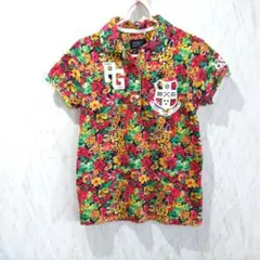 PEARLY GATES花柄ポロシャツ