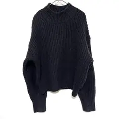 300 ユニクロ ローゲージニット 厚手 セーター メイビー M ざっくり