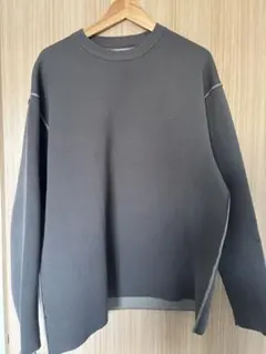 ZARA グレー クルーネック ニットセーター