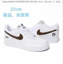 supreme Nike Air Force 1 ホワイト レオパード