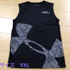 UNDER ARMOUR ブラック タンクトップ YXL