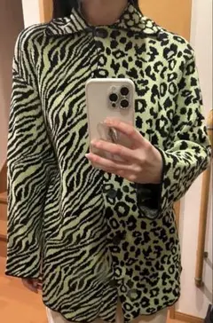 Zara ザラ　ニット　ジャケット　コート　新品　派手　個性的