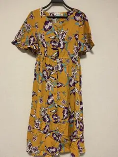 【30】Emsexcite フラワープリント ドレス　ワンピース