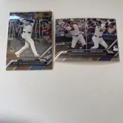 Topps Now 大谷翔平 Aaron Judge MVP記念カード 2枚